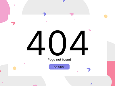 404 Page Design app dailyui design ui ux