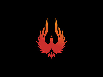 Bird Flame Logo phoenix