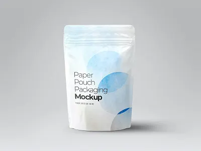 Paper Pouch Packaging Mockup coffee pouch download mockup packaging paper pouch plastic pouch pouch zip lock