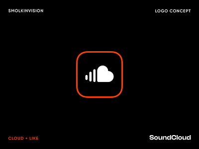 SoundCloud — Logo Concept branding heart identity like logo mark sign smolkinvision sound symbol