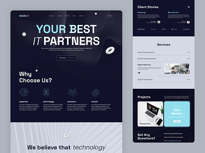 IT Solutions & Technology Website business clean design figma it it partner it solution professional technology technology webiste technology website ui ui design uiux website website design