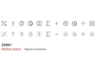 2200+ Notion Icons - Overflow Design app icon duotone figma free freebie icon iconography icons iconse notion notion icon notion template sketch svg svg icon ui icon vector web icon