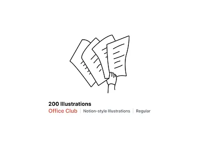 Papers | Office Club - Overflow Design app illustration duotone eccomerceclub figma free freebie hand illustration notion notion illustration notion template notionclub officeclub paperwork sketch svg ui illustration vector web illustration
