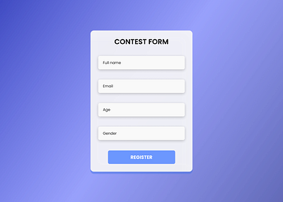 Contest Registration Form adobe xd android app design dailyui figma product design ui ui designer uiux user experience user interface ux web design