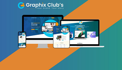 Graphix Club's a Digital Agency Platform. agency uiui agency website digital agency landingpage digital web agency website web landingpage