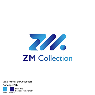 ZM Collection Logo branding graphic design logo