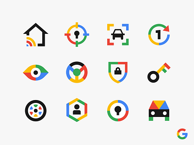 Google Icons car drive figma finance google icon icon designer icon set icons illustrator key security vehicle view