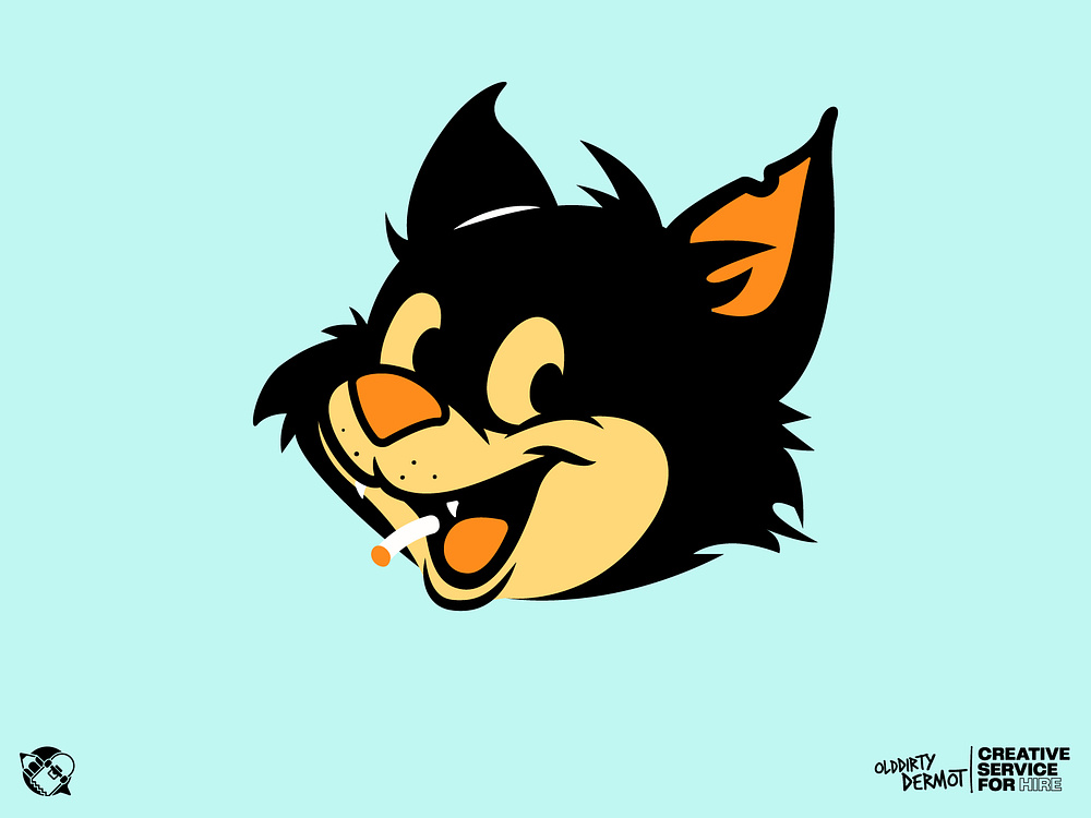 Cool Cat Character by Dermot Reddan on Dribbble