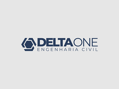 delta one engenharia civil brand branding civil engineering design graphic design logo logotype