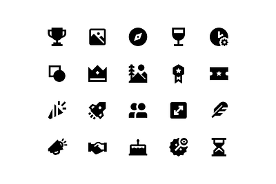 Glyph Custom Icons brand icons branding custom icons exclusive feather figma icon icon design iconography icons iconscout iconset illustrator sharp ui vector wanderlust web icons