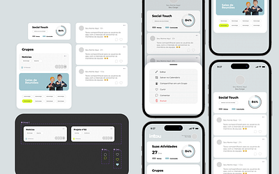 Intou CRM Social Touch App app branding design graphic design illustration logo typography ui ux vector