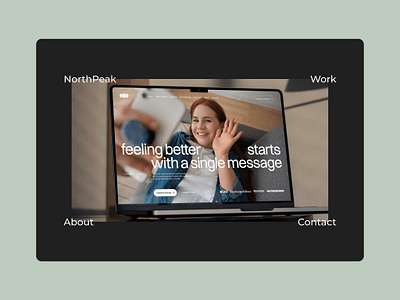 Concept for North Peak Digital, a we design agency. agency design homepage homepage design landing page ui ux web design web design agency web development web development agency