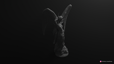 The Angel in Devil 3d 3d animation 3d design 3d rendering design illustration wallpaper