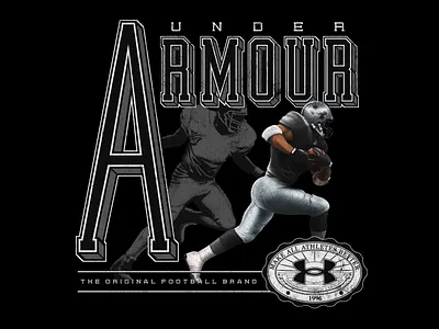 UA UNIVERSITY FOOTBALL branding college football illustration logo sports typography university vintage