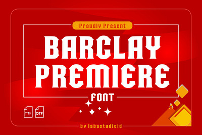 A Font : Barclay Premiere apparel branding design elegant font football graphic design jersey logo modern number posters soccer sport typography vector versatile