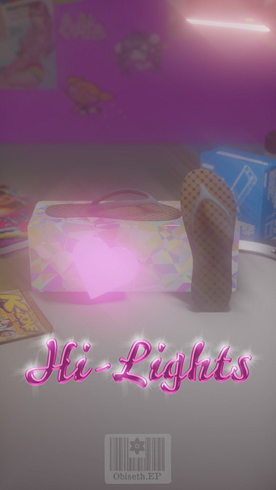 Hi-Lights (Fictional Slipper Brand) 3d advertising branding motion graphics
