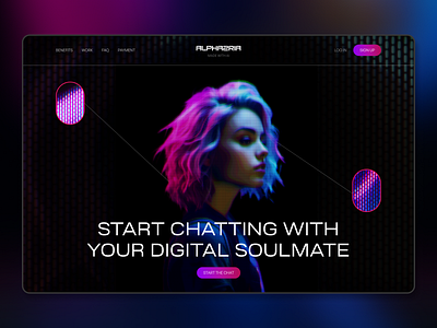 Ai Chat Bot | Landing page | Concept ai artificial intelligence branding chat color deep learning design digital landing landing page machine learning ui ux web webflow website wix