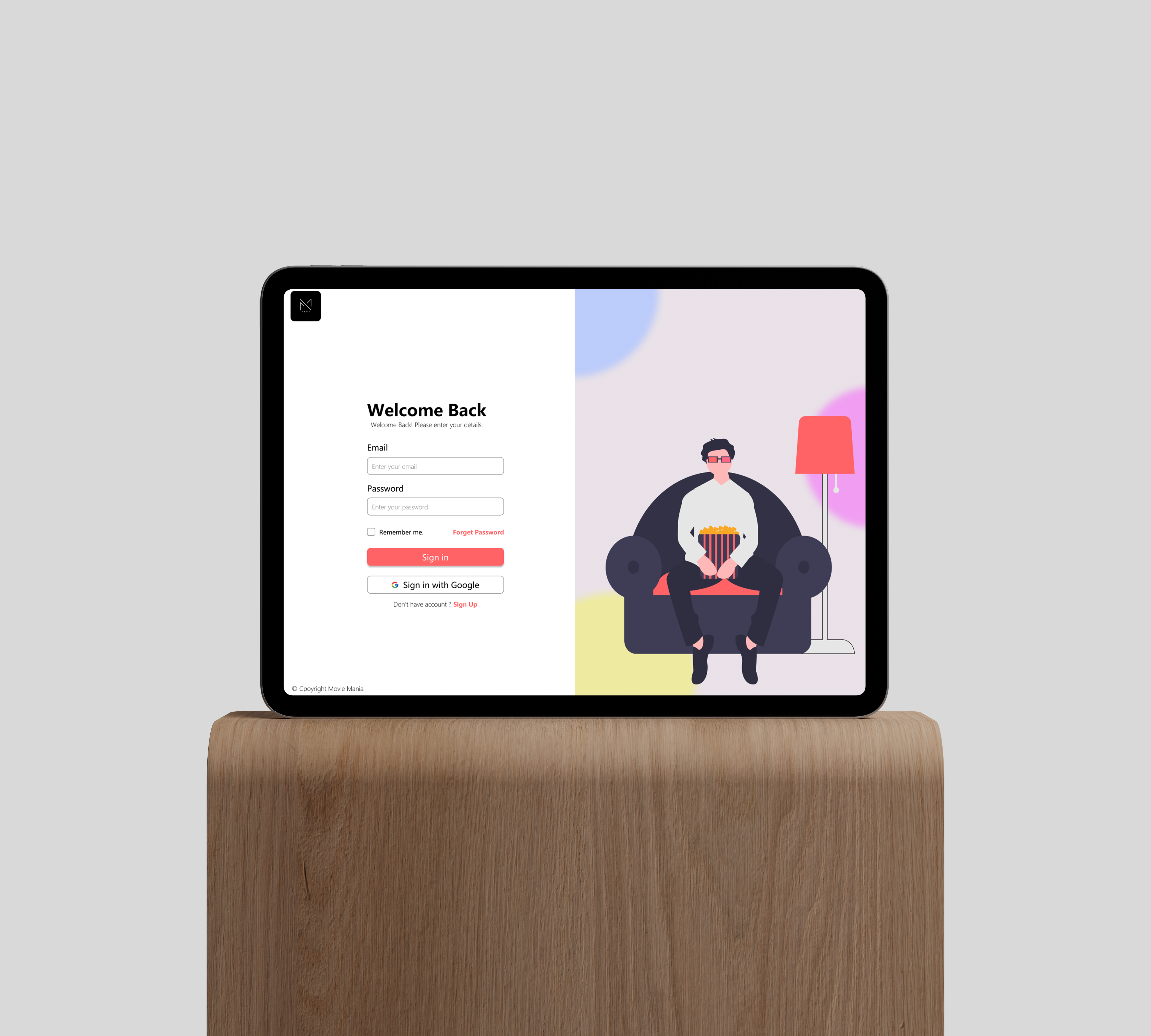 Daily UI #001 - Login Page 3d dailyui design graphic design typography ui ux vector