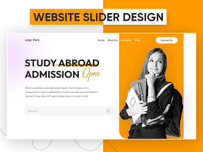 Website Slider Design graphic design landing page slider design ui ui ux design web website design