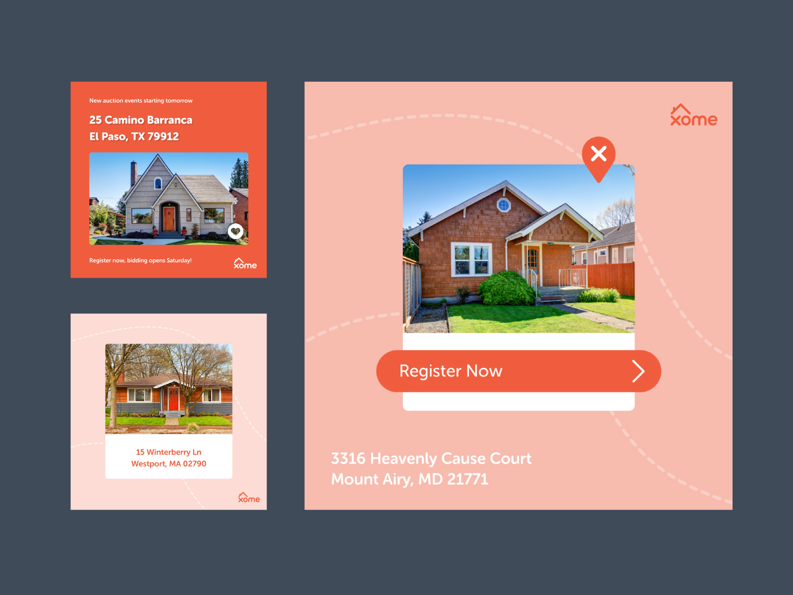 Xome Featured Property Social Posts by Lauren Stanley on Dribbble