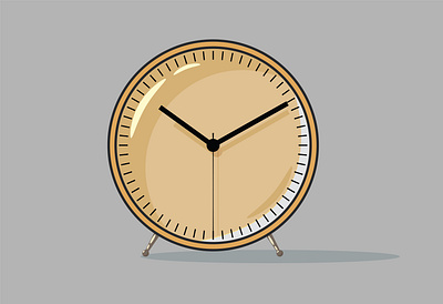Table clock illustration graphic design illustration illustrator