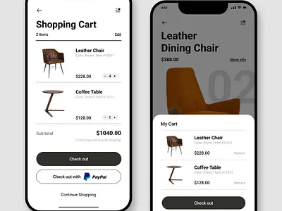 Furniture App Design-UIdesignz app branding dashboard design graphic design illustration logo mobile app design ui ux