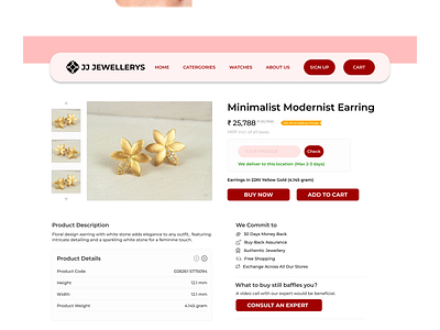 Jewellery store product page and Payment gateway app branding creative design design figma illustration jewellery store persona product page typography ui ui design ux research vector webpage website