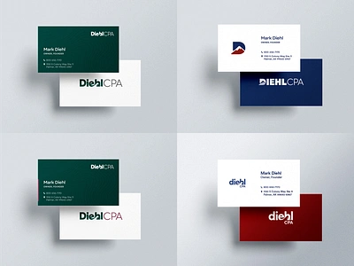 Diehl CPA | Stationery & Logo Alternatives business cards graphic design logo