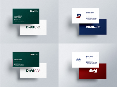 Diehl CPA | Stationery & Logo Alternatives business cards graphic design logo