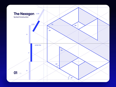 Cybersecurity platform: The symbol design process 3d brand brand identity branding color palette cybersecurity dtailstudio grid guidelines identity it logo logo design logotype nexagon platform security symbol visual identity word mark