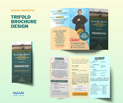 School Prospectus Trifold Brochure Design brochure design flyer graphic design