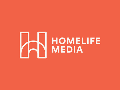 HomeLife Media brand identity brand mark branding bright business cards cat dog geometric graphic design h icon lettermark logo marketing media monogram outline pet stationery symbol