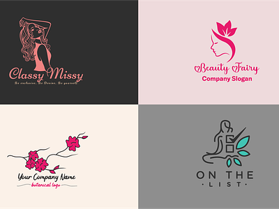 Feminine Logo Designs design feminine logo graphic design illustration logo vector