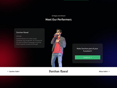 Concert , Events Website app branding caraousel concert design entertainment events figma graphic design home page illustration landing page skech typography ui ux web design xd