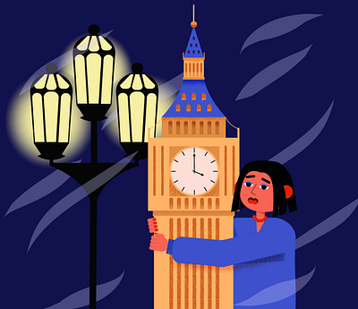 Big Ben illustration vector