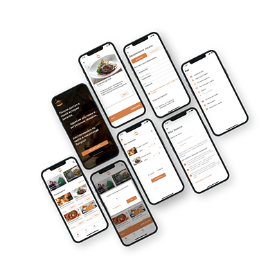 IZ Pechi app for delivering delicious dishes. Made on Adalo. design graphic design logo ui ux