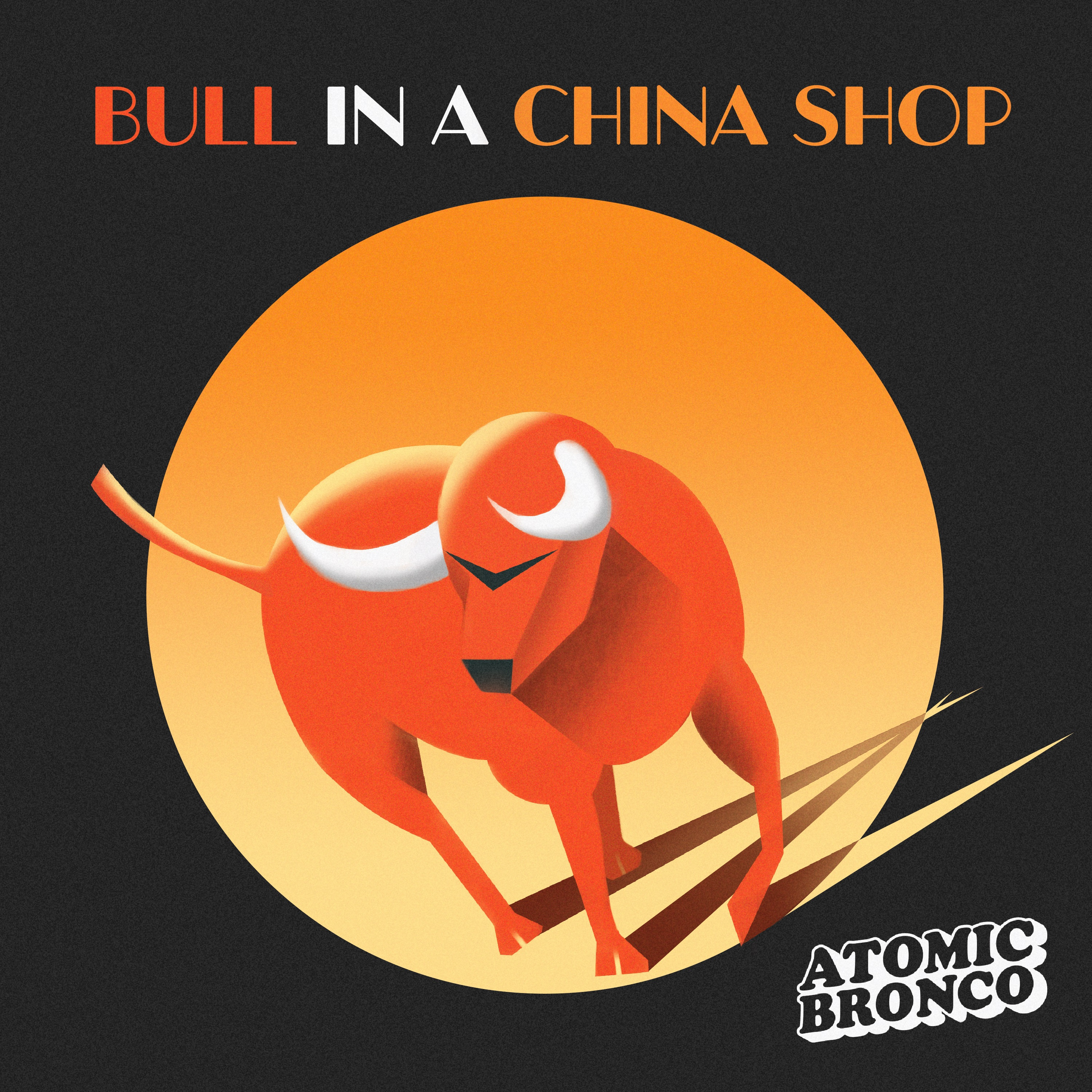 Bull in a China Shop C.2 animals art deco art deco style bull bull in a china shop cover artwork graphic design illustration illustration art illustrator music music artwork music cover music coverart vector vector art vector illustration