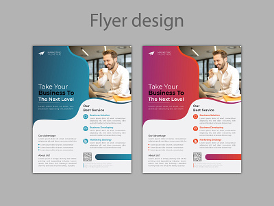 Corporate business flyer template design presentation