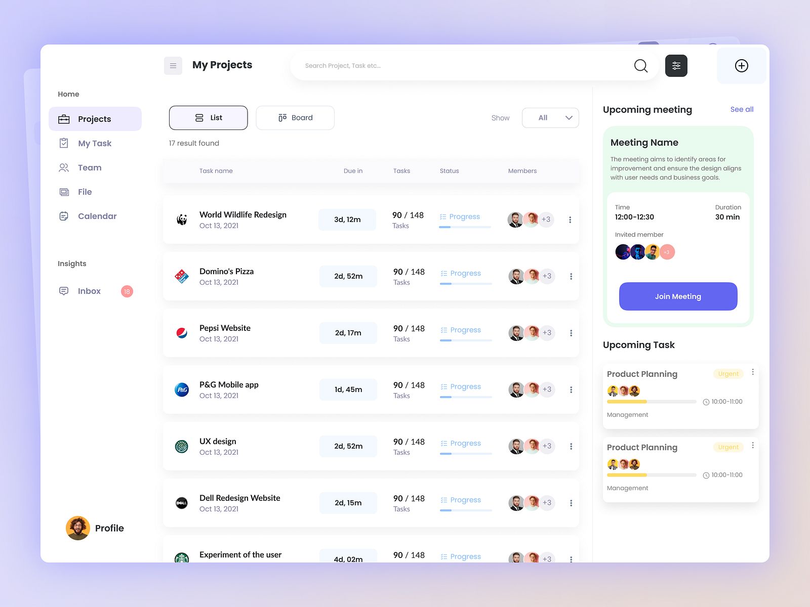 The greatest Project management web application by Ikram hossain on ...