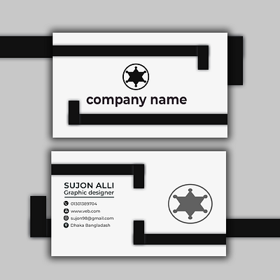 modern simple business card design 3d animation branding crad desgin design graphic design illustration logo ui vector