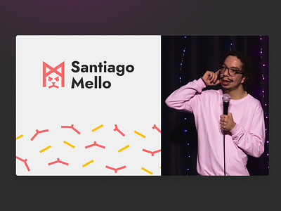 Branding - Santiago Mello (Stund-up Comedy) brand branding design graphic design illustration logo marle ui vector
