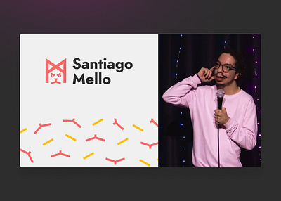 Branding - Santiago Mello (Stund-up Comedy) brand branding design graphic design illustration logo marle ui vector