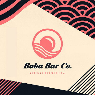 Boba Bar Co. Branding boba tea branding bubble tea graphic design packaging design typography