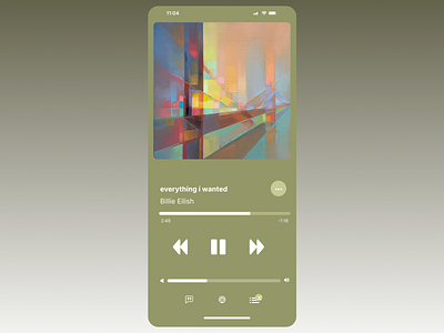 Music player design app dailyui design music ui ux