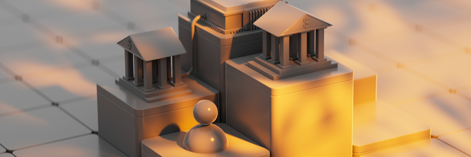 Fintech landing page 3D animation design
