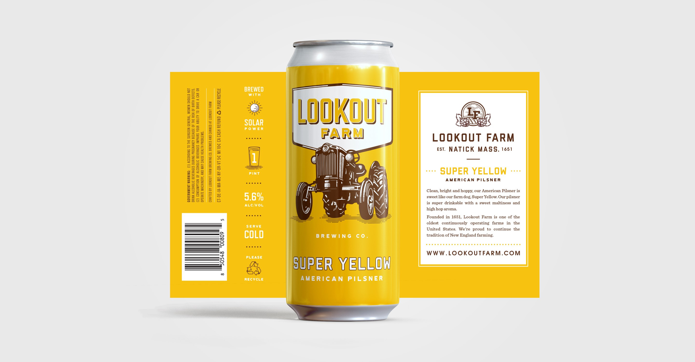 Lookout Farm Brewing + Cider Co. Branding & Packaging Design by North