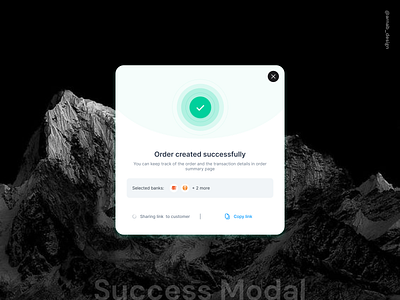 Success Modal dailyui design inspirations modal productdesign success ui uiuxdesign ux