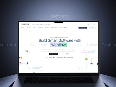 Sendero.ai has a new homepage after 3 years 3d ai branding cms database graphic design headless cms motion graphics ui webflow wix
