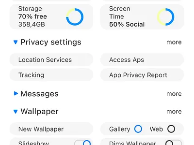 Day 7 - Settings | 100 Daily Challenge UX/UI branding dailyui design figma graphic design illustration logo settings ui ux vector