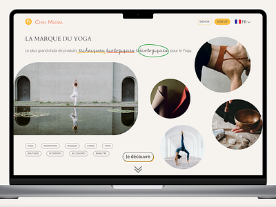 Landing page - Daily UI 003 branding daily ui dailyui dailyui003 design figma homepage illustration interface interface design landing page ui yoga